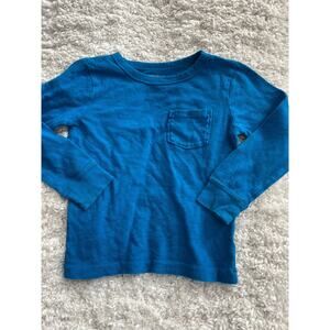 Crewcuts everyday boys sz. 2 deep turquoise blue long sleeved tee. Adorable